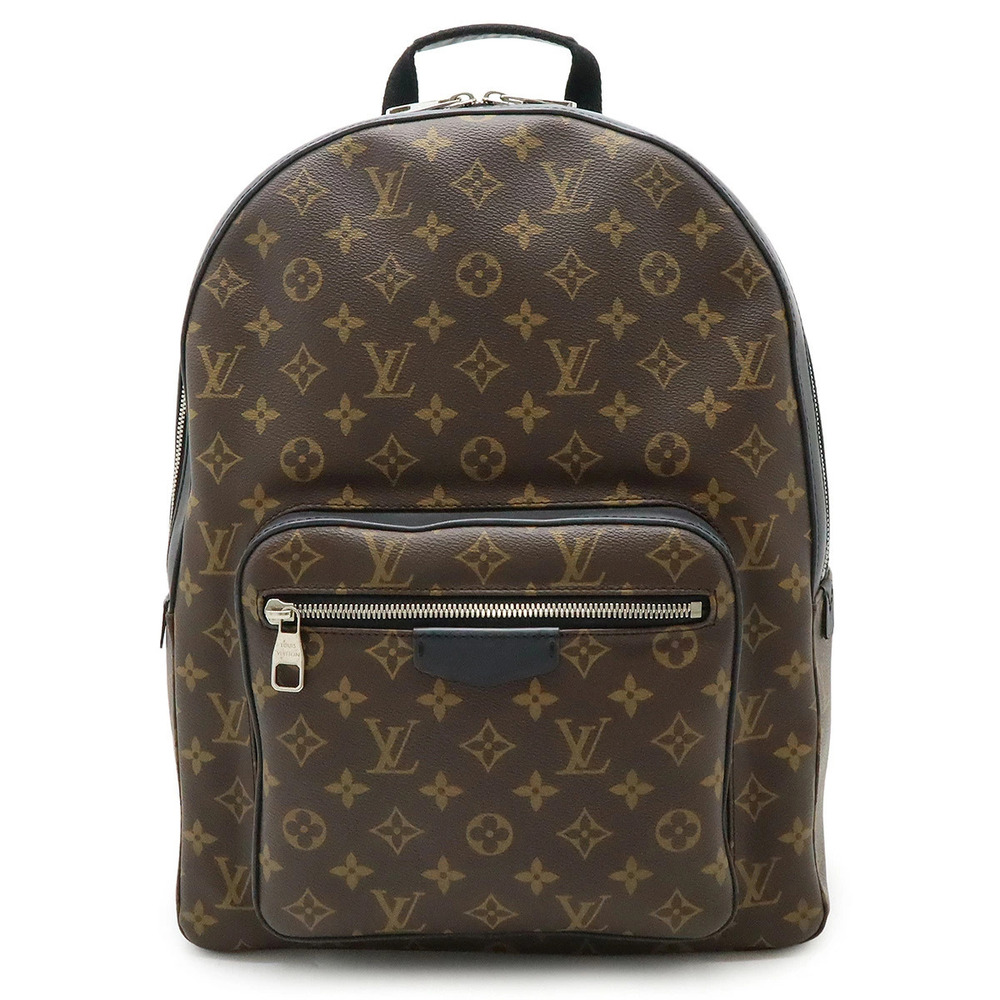 LOUIS VUITTON Monogram Macassar Brown Josh Backpack Rucksack Shoulder Bag